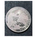 2012 ARMENIA NOAHS ARK ROUND 1 TROY OZ .999 FINE SILVER