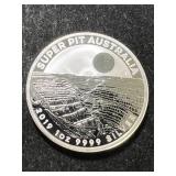 2019 SUPER PIT AUSTRALIA 1 TROY OZ .9999 FINE SILVER