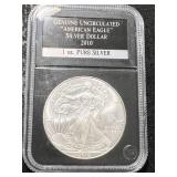2010 AMERICAN SILVER EAGLE SLABBED UNC
