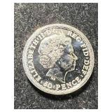 1/4TH TROY OZ .999 FINE SILVER 2013 BRITTANIA