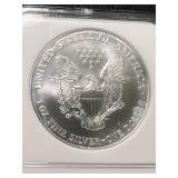 2000 AMERICAN SILVER EAGLE NGC MS69
