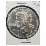1 TROY OZ .999 FINE SILVER ZOMBUCKS ROUND