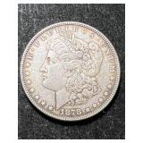 1878 US MORGAN SILVER DOLLAR