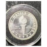 HALF TROY OZ .999 FINE SILVER MONEY METALS EXCHANGE ROUND