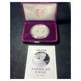 1993 PROOF AMERICAN SILVER EAGLE IN ORIGINAL MINT BOX