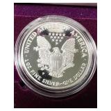 1993 PROOF AMERICAN SILVER EAGLE IN ORIGINAL MINT BOX