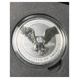 1 TROY OZ .999 FINE SILVER 2024 DONALD TRUMP ROUND IN BOX