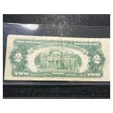 1953B US RED SEAL $2 BILL