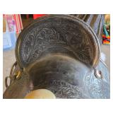 Beautiful N Porter Champion Rider Arizona Tooled Leather Saddle with Saddle Stand and Blanket from Approx. 1920-1930