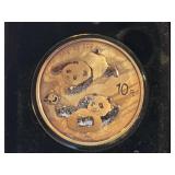 Chinese 2022 Silver Panda Coin in Protective Case Says 30g of .999 fine silver - not authenticated