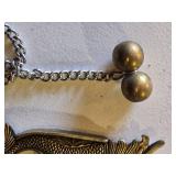 Dragon Design Brass Knuckle Paperweight and Brass Balls