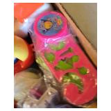 Lot of Toys including The Jetsons Puzzle Ornaments, Fisher Price Vehicle, and Assorted Toy Figures
