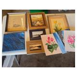 Collection of Framed Artwork and Paintings