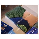 Collection of History and Geography Books Including "Atlas of World History", "Ancient Rome", and "History of the World War" by Frank H. Simonds