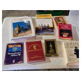 Books about British royalty and landmarks including "London: A Photographic Journey" by Benny Green, "The Tower of London", and "Queen Elizabeth II: A Woman Who Is Not Amused" by Nicholas Davies