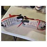 Nike Size 9.5 Red Athletic Shoes with Black Swoosh Logo