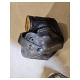Vintage Law Enforcement Holster, Ammo Pouch, Security Badge