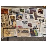 Lot of Vintage Advertisements including Marlboro Gear, Chevrolet 1960, and Fatima Cigarettes