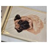 Collection of Assorted Prints and Artwork Including Dog Portraits, Scenic Landscapes, and Floral Designs