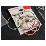 Assorted Jewelry Items including Earrings, Bracelets, and Accessories Lot
