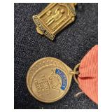 Collection of Vintage Wisconsin State Music Association Medals and Pins Including MHS Latin Medal 1960