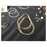 Huge Lot of Earrings Including Hoop Earrings