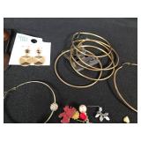 Huge Lot of Earrings Including Hoop Earrings