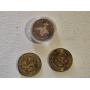 Lot of Souvenir Coins Including Edmonton's Great Pioneers and Jasper Canada Dollar Coins