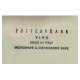 Pottery Barn Vine Plate - Made in Italy, Microwave & Dishwasher Safe