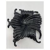 Arte International Black Glass Flower Sculpture - Made in Italy