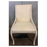 Vintage Transitional Coastal White Dining Chairs - Set of 6