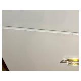 CB2 Vintage White Lacquer Dresser with Lucite Handles