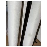 White Upholstered Bed Headboard & Footboard Panels Set 66" x 54"
