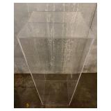 Clear Acrylic Display Pedestal 40 in H x 14 in W x 14 in D
