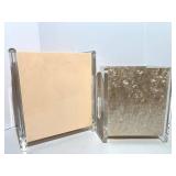 Polly Berg RE300 Hand Made Lucite Display Boxes Bathroom Garbage (Lot of 2)