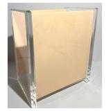 Polly Berg RE300 Hand Made Lucite Display Boxes Bathroom Garbage (Lot of 2)