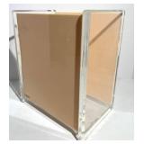 Polly Berg RE300 Hand Made Lucite Display Boxes Bathroom Garbage (Lot of 2)