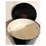 Saks Fifth Avenue Round Hat Box - Black