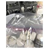 Lanterns & Candles Set - Glass Hurricane, Pillar Candles, Tea Lights