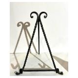 Decorative Photo Frames & Wrought Iron Easel (Lot of 5)