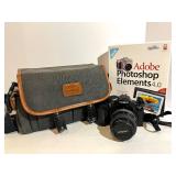 Minolta Maxxum SLR Camera with 35-70mm Lens, Camera Bag & Photoshop Elements 4.0