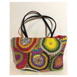 Beaded Mandala Tote Bag - Multicolor Beadwork