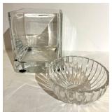 Marquis by Waterford Crystal Bowl and Square Glass Vase/Container