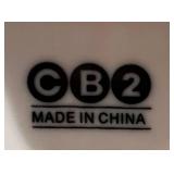 CB2 Ceramic Charcuterie Board & Dip Well - Bowl Not Included - Made in China