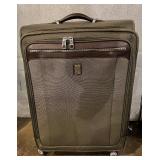 Luggage Set - Black Suitcases, Olive Green Case & Brown Duffel