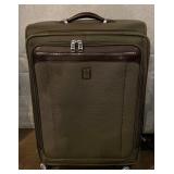 Luggage Set - Black Suitcases, Olive Green Case & Brown Duffel