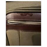 Luggage Set - Black Suitcases, Olive Green Case & Brown Duffel