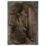 Luggage Set - Black Suitcases, Olive Green Case & Brown Duffel