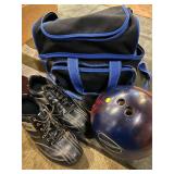 Storm Bowling Ball - BSI Bag & Black Bowling Shoes