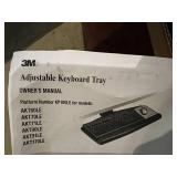 3M Adjustable Keyboard Tray KP100LE